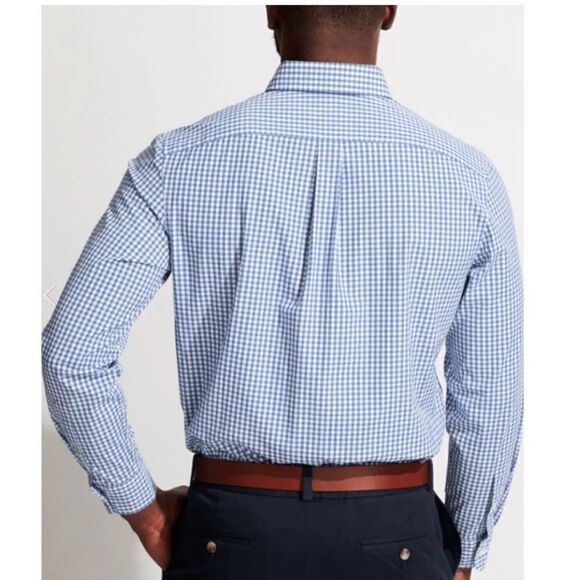 Vineyard Vines Blue and White Checkered Men's Shirt - Picture 8 of 10